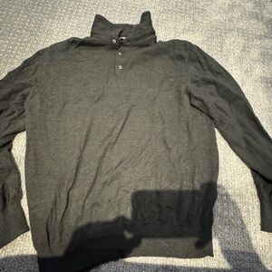 Ermingildo Zegna
Wool long sleeve polo 
Size L